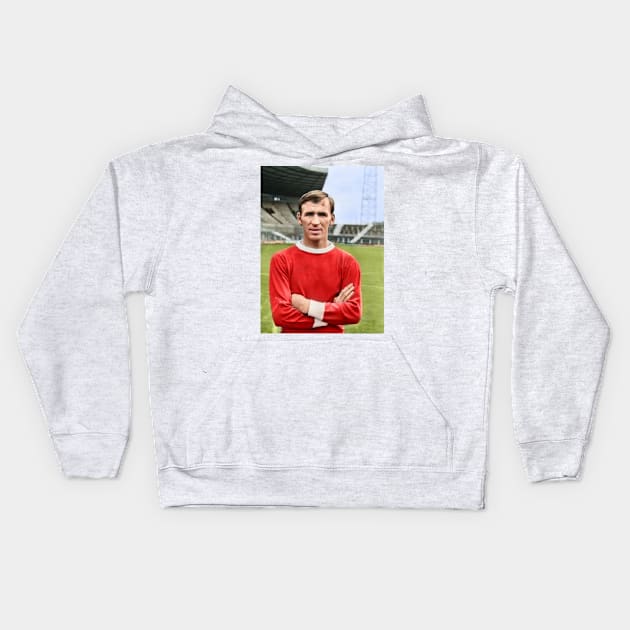 Paddy Crerand of Man Utd Kids Hoodie by AndythephotoDr